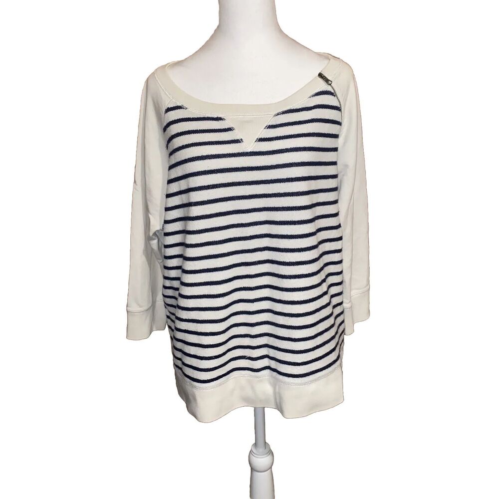 Lauren Jeans Company Ralph Lauren Top Cotton Striped Women’s XL Nautical Striped
